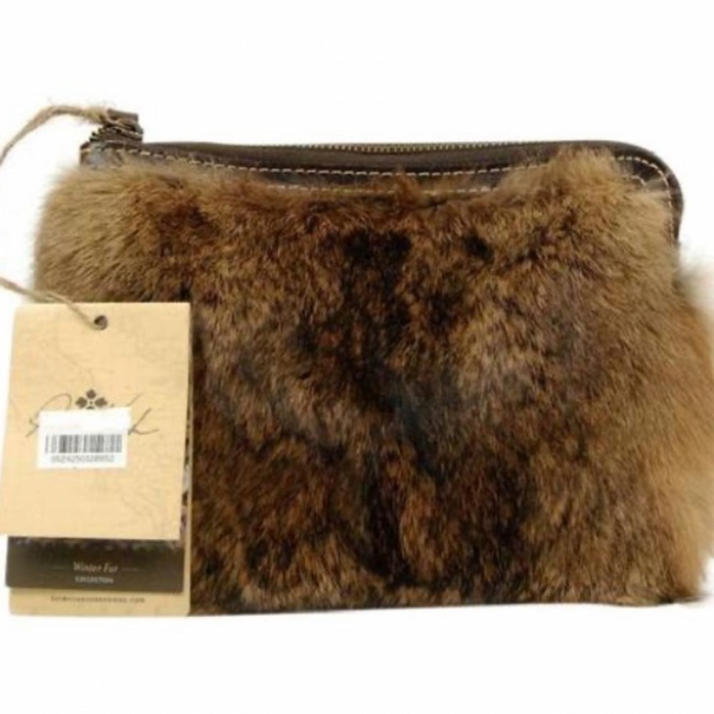 Patricia Nash Fur clutch Never used.